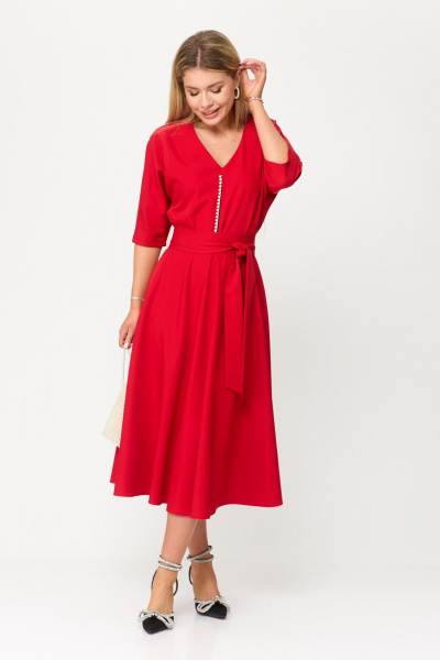 Платье T&N 7488 красный - фото 2