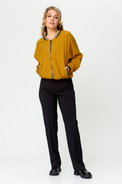 Брюки, бомбер T&N 7493 горчица+черный - фото 6