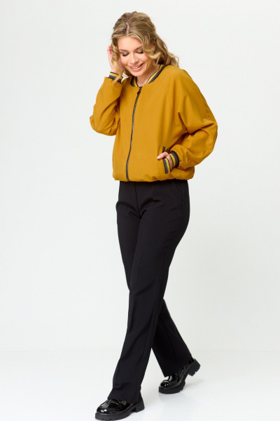 Брюки, бомбер T&N 7493 горчица+черный - фото 5