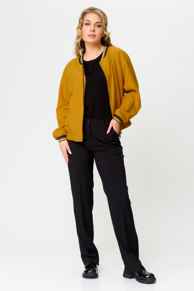 Брюки, бомбер T&N 7493 горчица+черный - фото 1