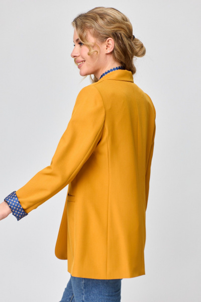 Жакет, галстук T&N 7496-Г горчица - фото 4