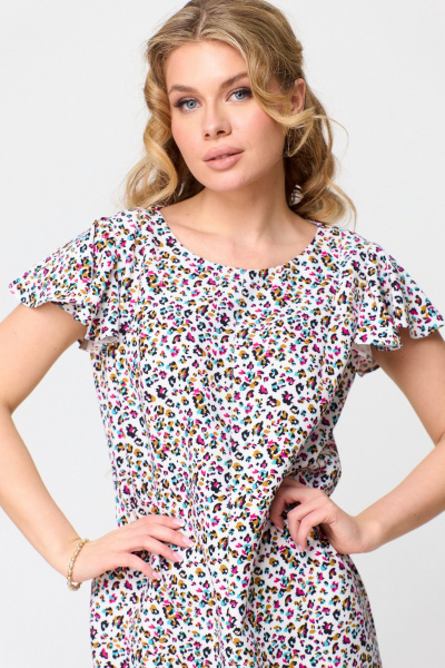 Платье T&N 7497 цветной_леопард - фото 4