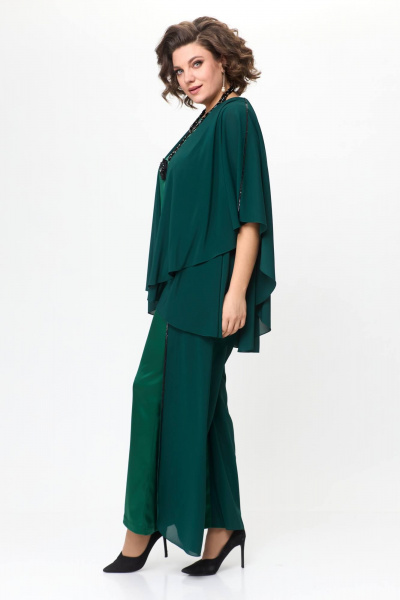 Блуза, брюки Solomeya Lux 960 зеленый - фото 4