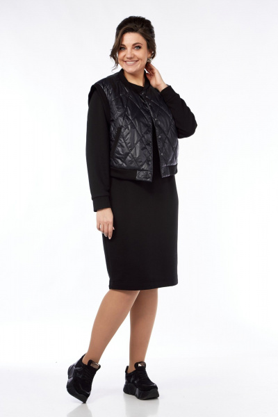 Жилет, платье БагираАнТа 933 черный - фото 2