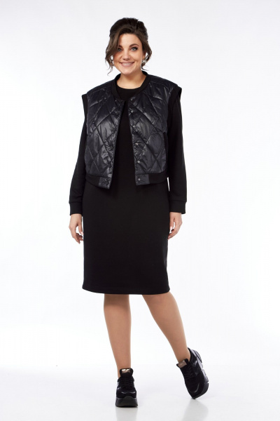 Жилет, платье БагираАнТа 933 черный - фото 1