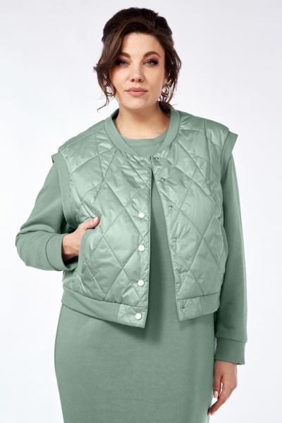 Жилет, платье БагираАнТа 933 мятный - фото 2