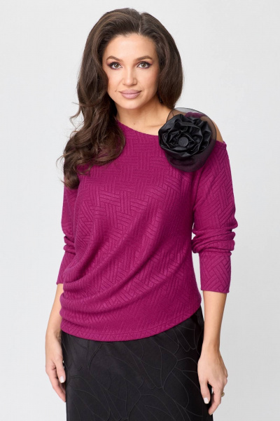 Джемпер, юбка Koketka i K 1127 фуксия+черный - фото 9