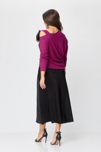Джемпер, юбка Koketka i K 1127 фуксия+черный - фото 2