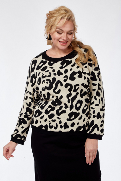 Демисезонный комплект юбка и кофточка из трикотажа Grace for you 249 - фото 3