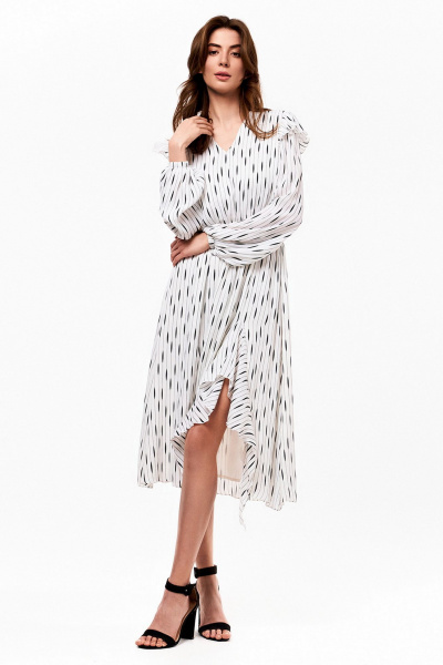 Платье KaVaRi 1076 белый - фото 1