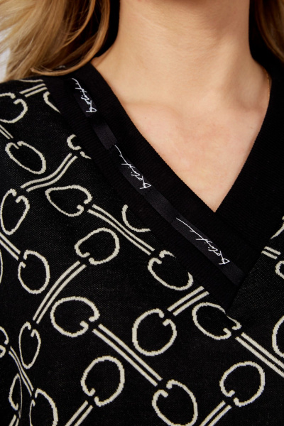 Демисезонный женский свободный джемпер из трикотажа Verita 2280.1 - фото 6