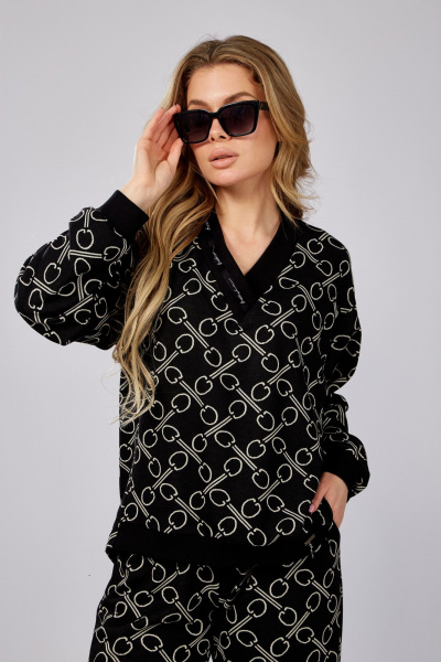 Демисезонный женский свободный джемпер из трикотажа Verita 2280.1 - фото 1