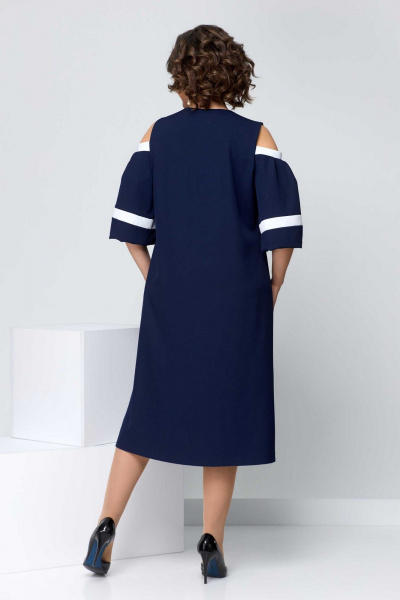 Платье Асолия 2666 сине-белый - фото 6