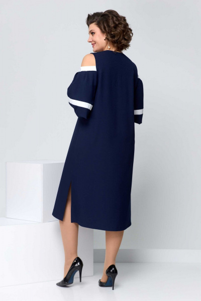 Платье Асолия 2666 сине-белый - фото 5