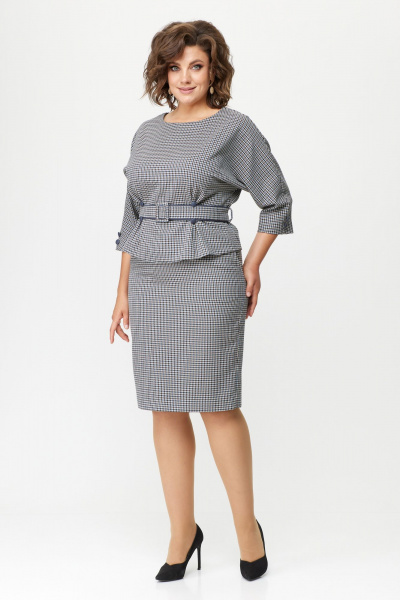 Блуза, юбка Bonna Image 848-1 лапки_синий - фото 7