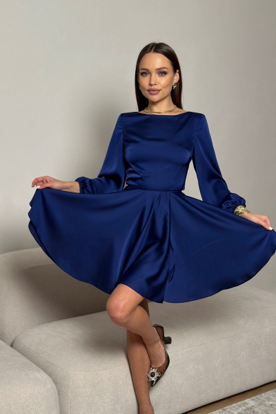 Платье Dilana VIP 2022 синий - фото 12