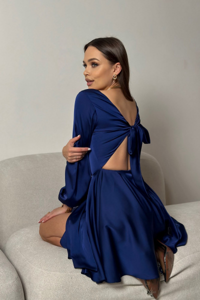 Платье Dilana VIP 2022 синий - фото 2