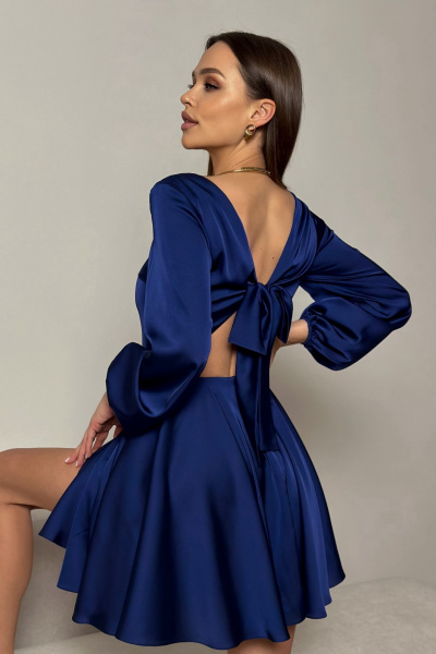 Платье Dilana VIP 2022 синий - фото 4