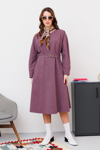Платье NikVa 453 фиолетовый - фото 1