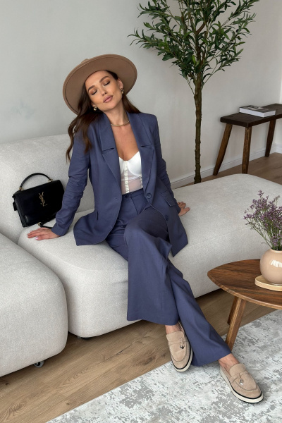 Брюки, жакет Dilana VIP 1992 джинс - фото 9