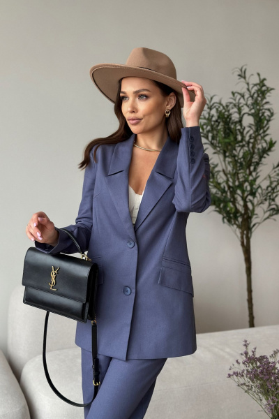 Брюки, жакет Dilana VIP 1992 джинс - фото 3