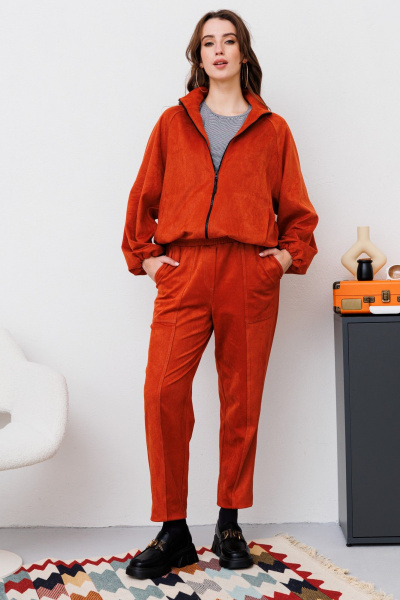 Брюки, джемпер NikVa 472-1 терракот - фото 1