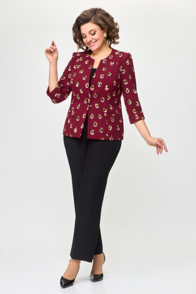 Жакет DaLi 3246 б бордо - фото 5