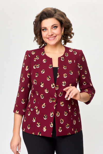 Жакет DaLi 3246 б бордо - фото 2