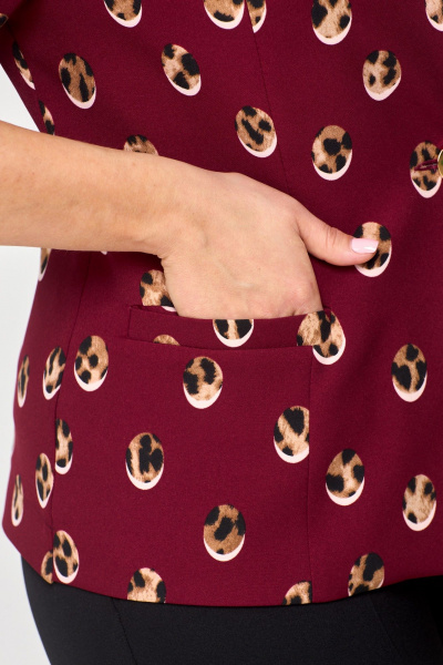 Жакет DaLi 3246 б бордо - фото 4