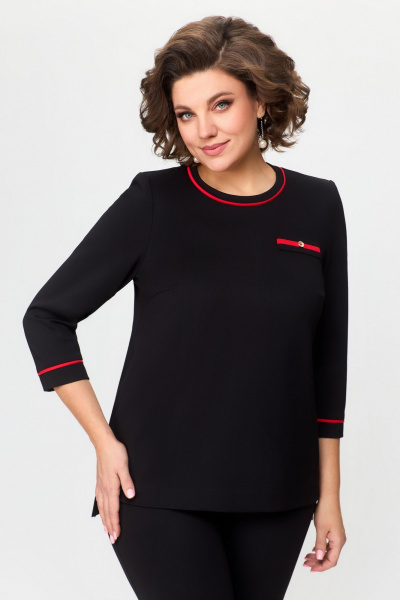 Демисезонный комплект джемпера и брюк с шнуром DaLi 5669к чёрный - фото 3