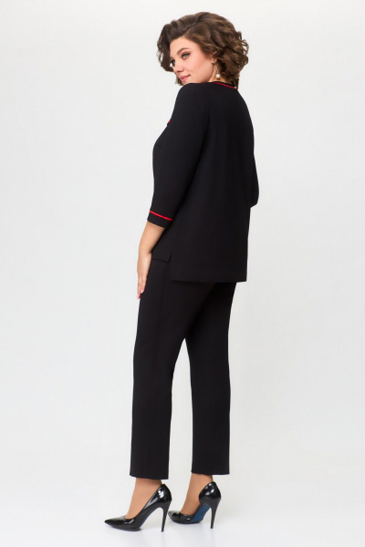 Демисезонный комплект джемпера и брюк с шнуром DaLi 5669к чёрный - фото 2