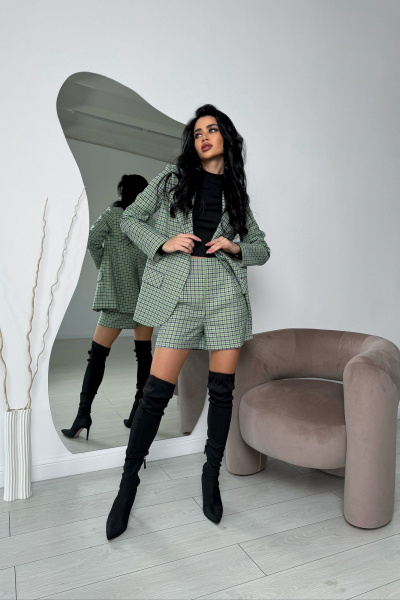 Жакет, шорты THE.WOMAN 0163 зелёный - фото 3