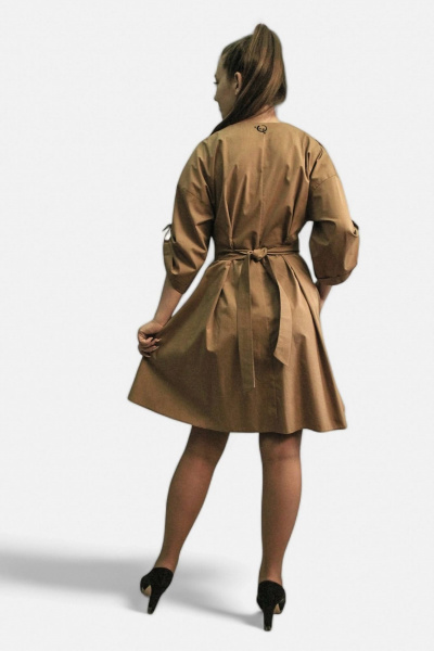 Платье Arisha 1292 песочный - фото 2