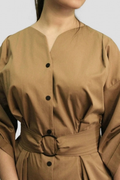 Платье Arisha 1292 песочный - фото 3