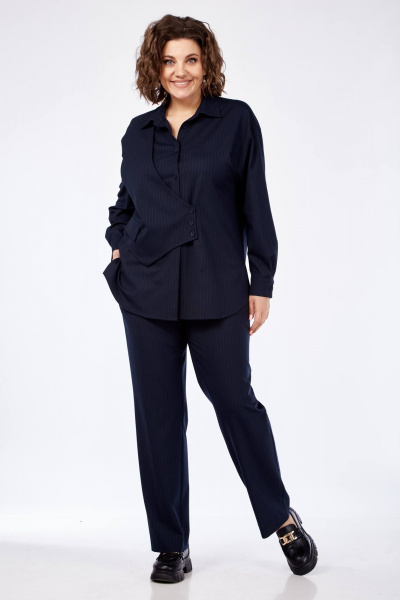 Брюки, рубашка Karina deLux M-1206 синий - фото 1