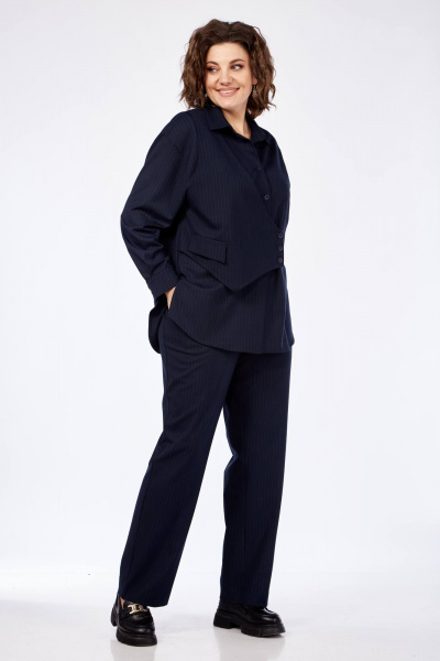 Брюки, рубашка Karina deLux M-1206 синий - фото 4