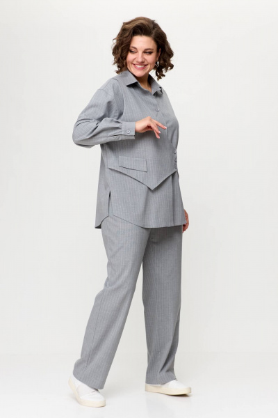 Брюки, рубашка Karina deLux M-1206 серый - фото 3