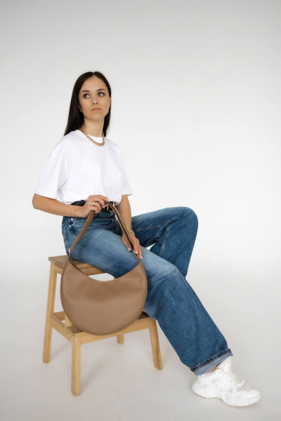 Бежевый кожзам шоппер с большой емкостью и водонепроницаемым покрытием MT.Style LUNA2 iris - фото 4