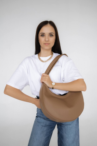 Бежевый кожзам шоппер с большой емкостью и водонепроницаемым покрытием MT.Style LUNA2 iris - фото 1