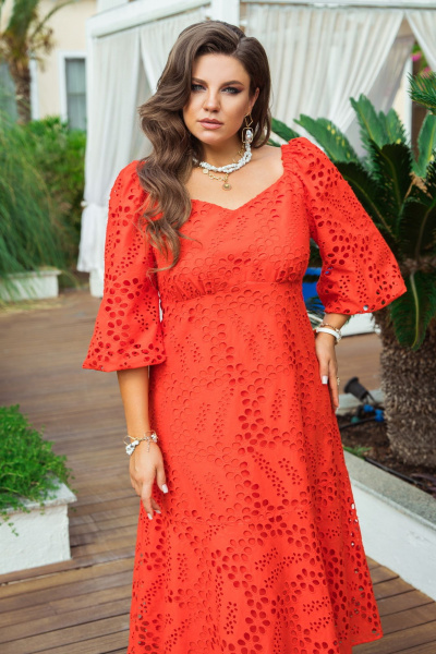 Платье Vittoria Queen 20733 красный - фото 3