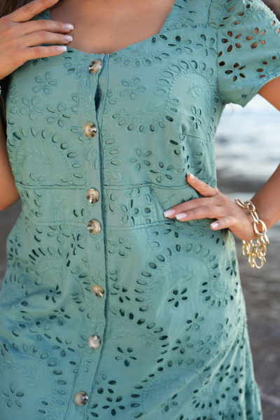 Платье Vittoria Queen 20973 темная_бирюза - фото 4