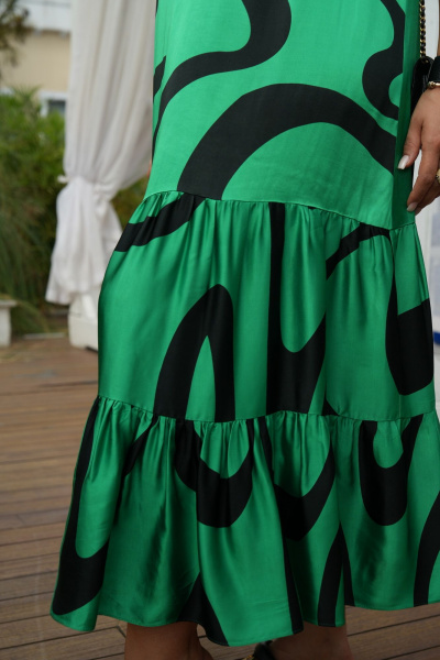 Платье Vittoria Queen 20823 изумруд-черный - фото 4