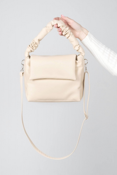 Сумка из экокожи на каждый день, бежевый, круглый год MT.Style BARBIE bez - фото 6