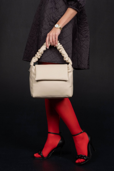 Сумка из экокожи на каждый день, бежевый, круглый год MT.Style BARBIE bez - фото 5