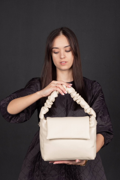 Сумка из экокожи на каждый день, бежевый, круглый год MT.Style BARBIE bez - фото 4