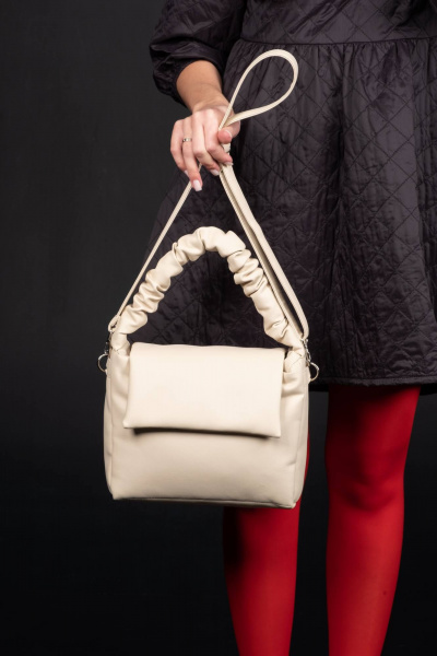 Сумка из экокожи на каждый день, бежевый, круглый год MT.Style BARBIE bez - фото 3