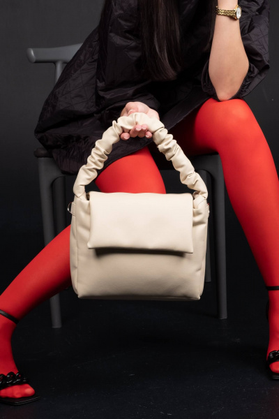 Сумка из экокожи на каждый день, бежевый, круглый год MT.Style BARBIE bez - фото 2