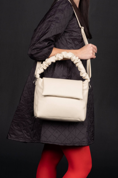 Сумка из экокожи на каждый день, бежевый, круглый год MT.Style BARBIE bez - фото 1