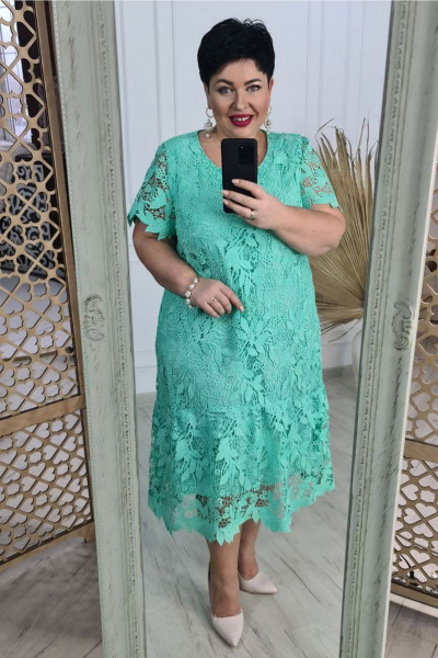 Платье Vittoria Queen 21193 бирюзовый - фото 3