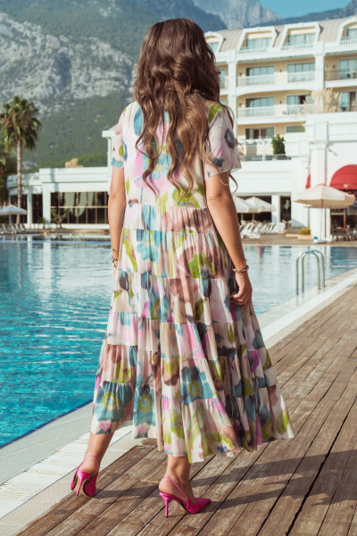 Платье Vittoria Queen 20433 мультиколор - фото 3